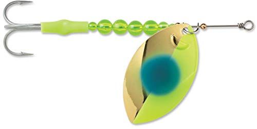 Luhr Jensen Hydro Vibe Extreme 6 Gold Chartreuse Blue Dot 2250-006-1711: Hydro Vibe Extreme 6 Gold Chartreuse Blue Dot, Gold/Chartruese/Blue