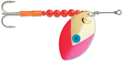 Luhr Jensen Hydro Vibe Extreme 6 Gold Fluorescent Red/Pink UV 2250-006-1708: Hydro Vibe Extreme 6 Gold Fluorescent Red/Pink UV, Gold/Fluorescent Red/Pink