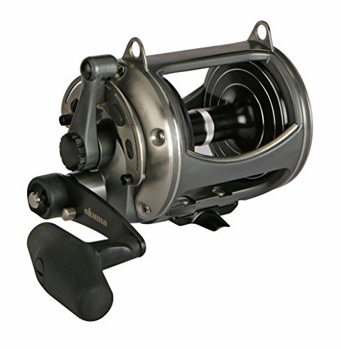 OKUMA FISHING TACKLE Solterra SLX-30II Two Speed Closed Frame Lever Drag Reel, SLX-30II, 400yds-50LB