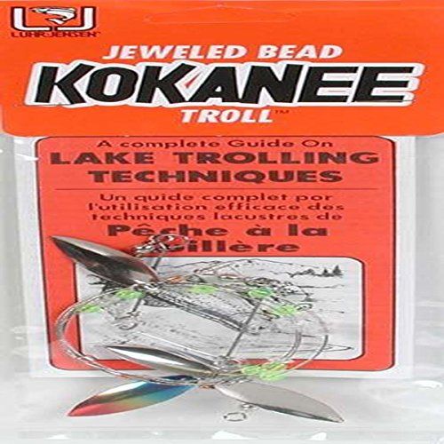 South Bend Sporting Goods 1 Kokanee Jeweled Bead Lake Troll Peacock Red Metallic, 28-Inch, 3690-001-0726