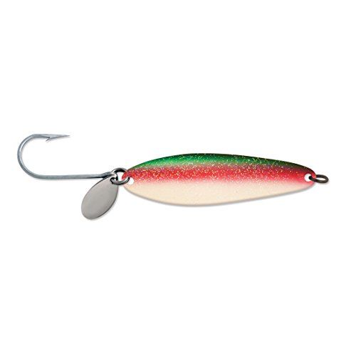 Luhr Jensen Coyote Spoon Lure, Fluorescent Chartreuse/Green UV, 4-Inch, 056293