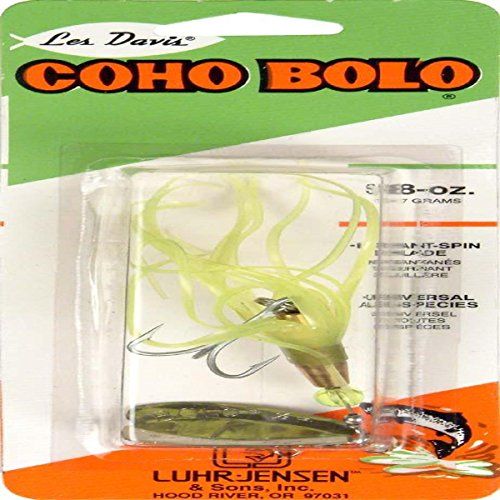 Luhr Jensen 2533-058-0797 Coho Bolo Casting Spinner, 5/8-Ounce, Chartreuse