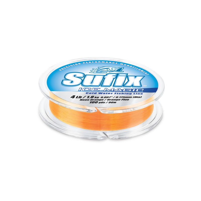 Sufix Ice Magic Cold Water Monofilament Line 6lb x 100yds 603-006NO Neon
