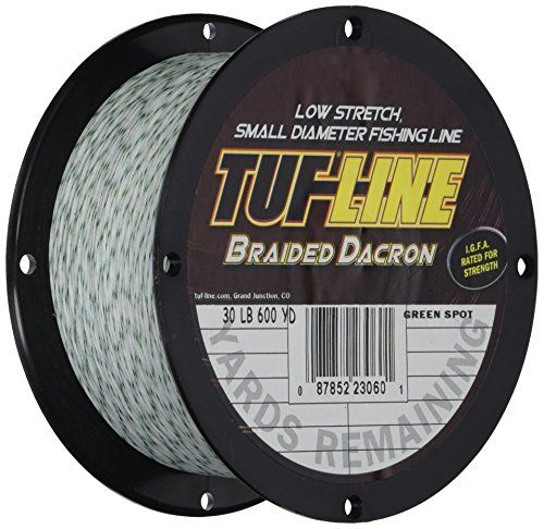 Tuf Line Dacron 600 yd Fishing Line, Green Spot, 100 lb