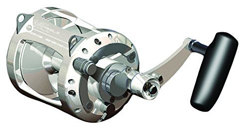 Avet 3-Speed EX50 H4:1 M2:1 L1:1 Wide Lever Drag, Silver