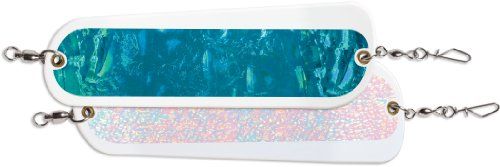 Luhr-Jensen 3 Coyote Flasher White/Blue Bubble and Crush Glow