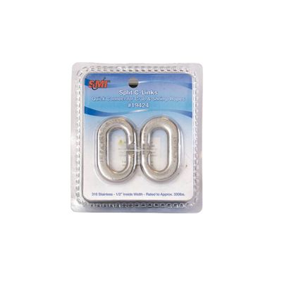 SMI Split C-Link for Crab &amp; Shrimp Ropes 5/16&quot;x8&quot; max 330lb