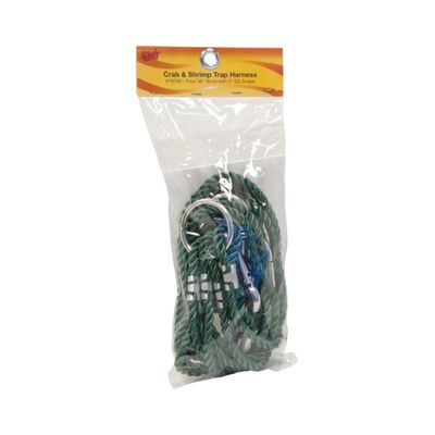 SMI Crab Pot/Shrimp Trap Harness  4-Arm 3&quot;x36&quot; SS w/ Ringed Eye Snaps