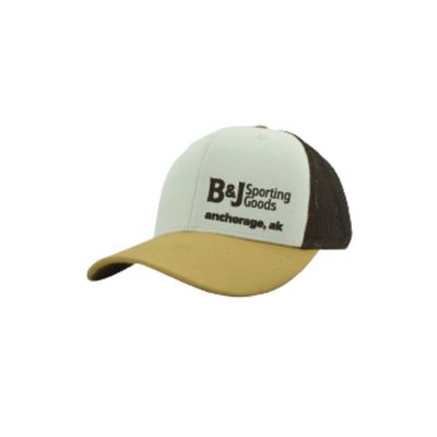 B&amp;J Trucker Hat Stone / Amber / Brown