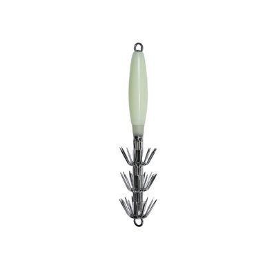 Promar 6&quot; Hard Body Squid Jig Luminous Glow 3 Hooks