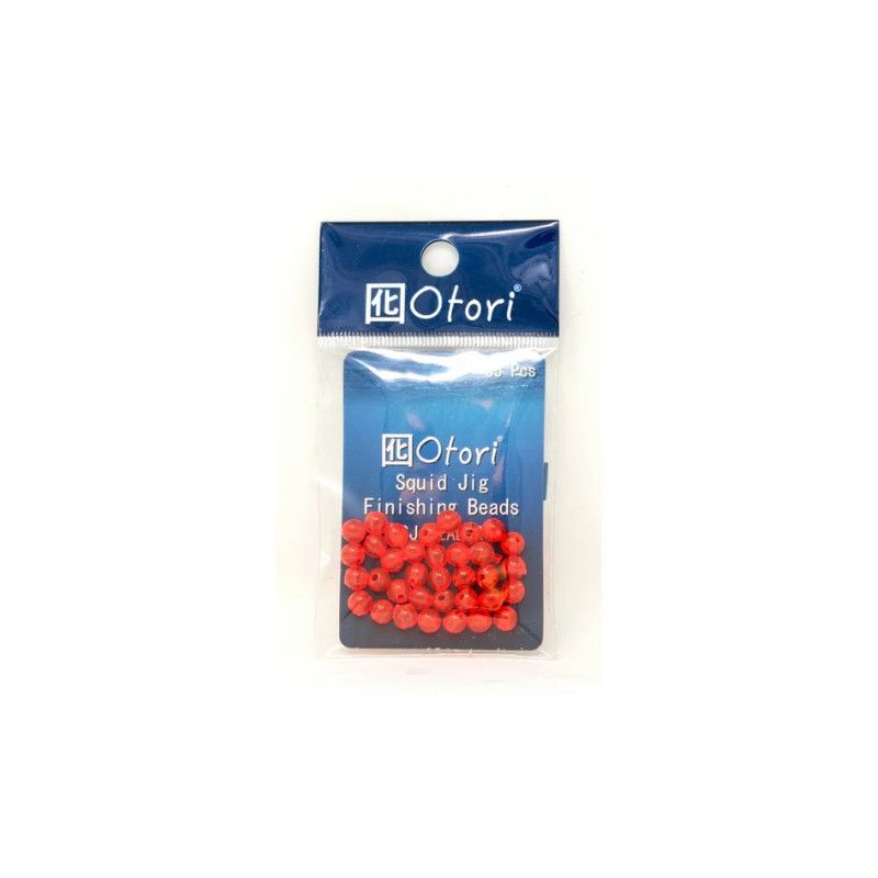 SMI Otori Squid Jig Finish Bead 5mm Red 35pk