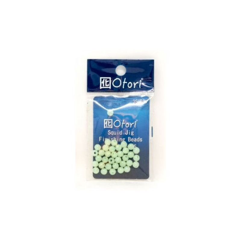 SMI Otori Squid Jig Finish Bead 5mm Glow 35pk