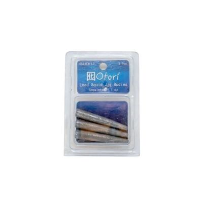 SMI Otori Squid Jig Lead Body Unpainted 1oz 3pk