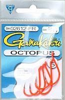 Gamakatsu 02612-Fr Octopus FL Loose Hooks (5 Pack), Size 2/0, Red