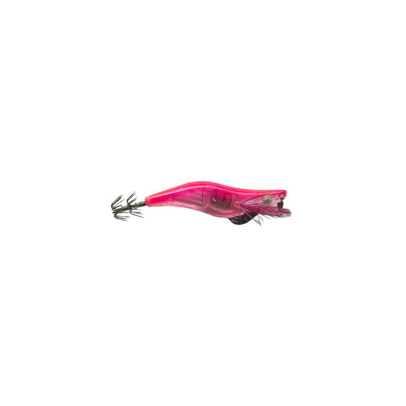 Squid Jig Lighted Shrimp 2 Hook Pink