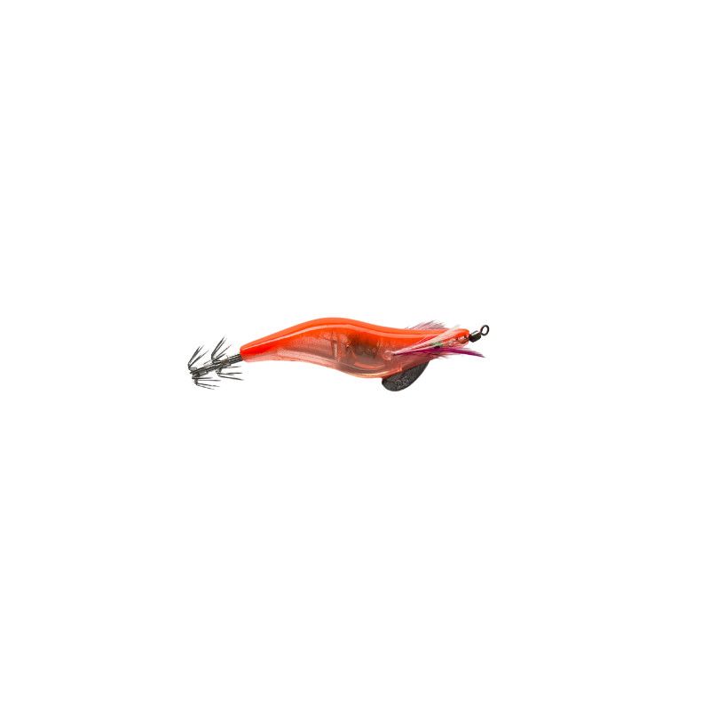 Squid Jig Lighted Shrimp 2 Hook Orange