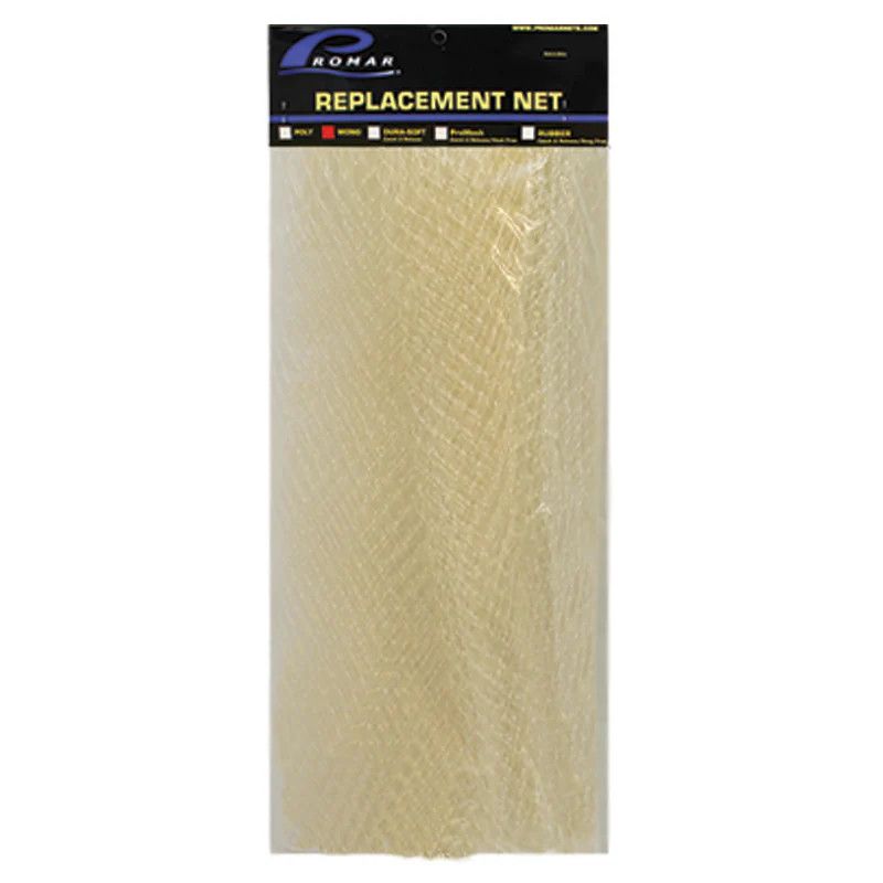 Promar Replacement Hooligan Net - Mono &quot;Hand Woven&quot;, Color: Clear, Size: [ RN-863] 30&quot; Diameter, 1/4&quot; Mesh, 38&quot; Depth