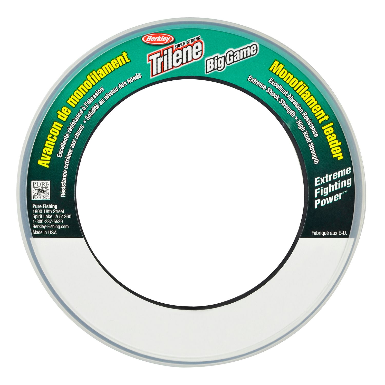 Berkley Trilene Big Game Mono Leader Wrist Spool Clear 55yd, Size: 30lb