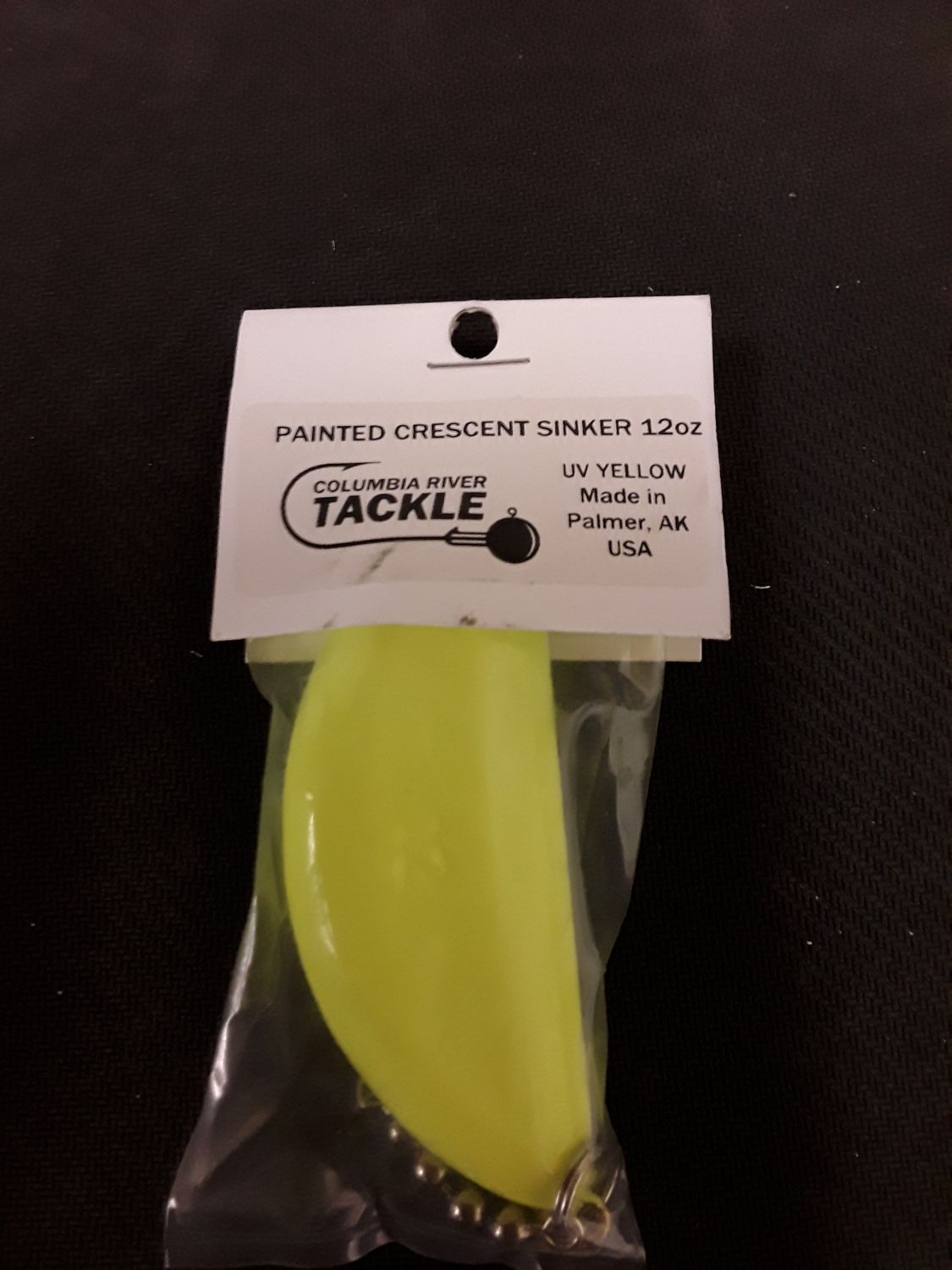  Columbia River Crescent Sinker , Color: Yellow, Size: 12oz - 1pk
