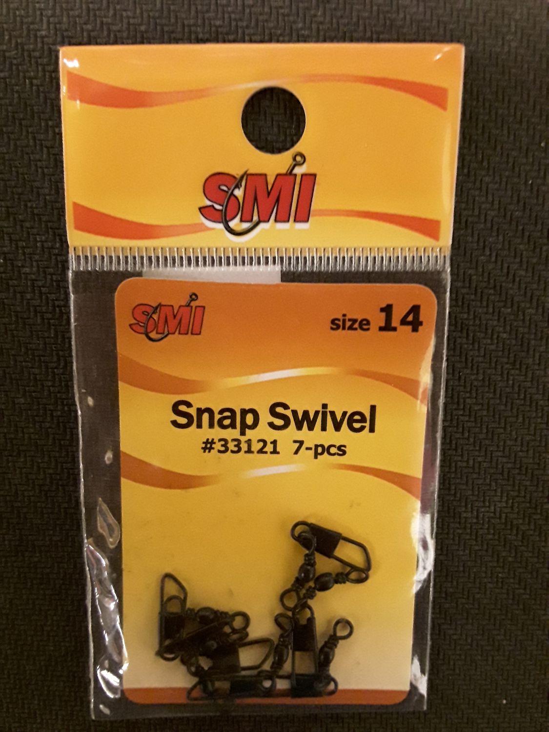 SMI Swivels Barrl w/SftySnp Blk, Size: 7-pk sz 14