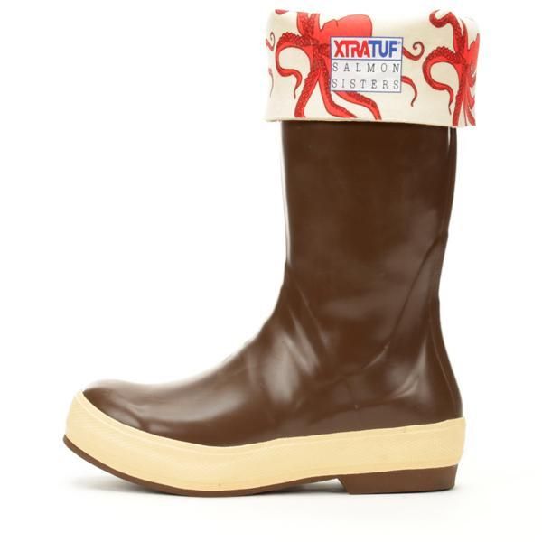 XtraTuf Salmon Sisters 15&quot; Legacy, Color: Choc/Beige/Octo, Size: 6