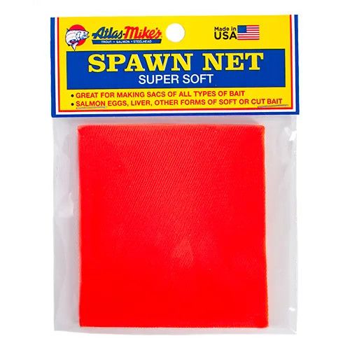  Atlas Mike&#39;s Spawn Net Bait Sac Squares, Color: Orange, Size: 3&quot;x3&quot;