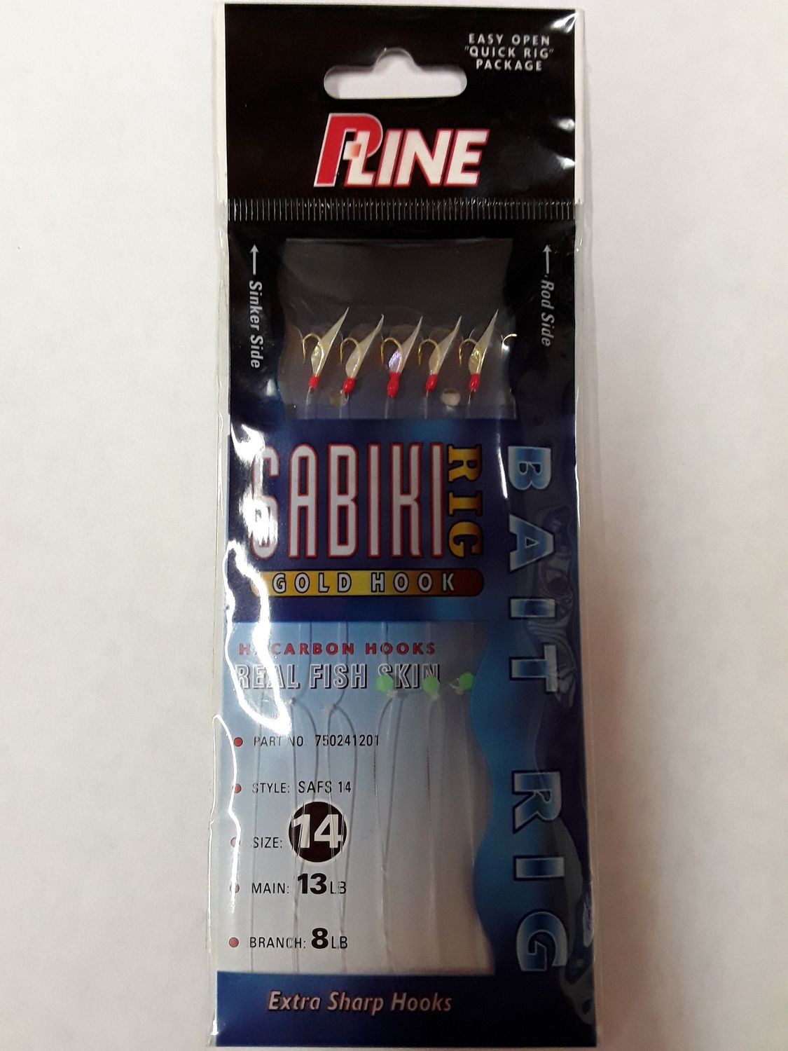 P-Line Sabiki Hage Fish Skin  , Size: #14