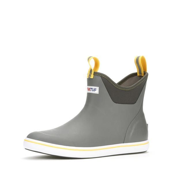 XtraTuf Men&#39;s 6&quot; Ankle Deck Boot - Gray, Size: 7