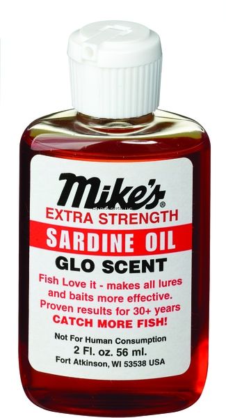 Mike&#39;s  Glo Scent Bait Oil , Color: Sardine, Size: 2oz