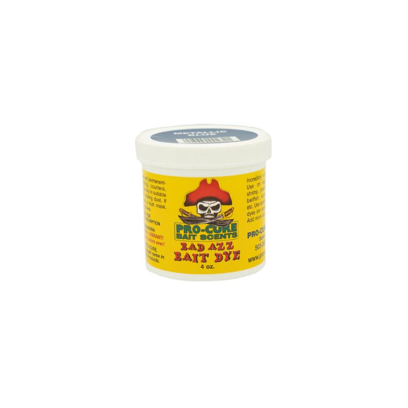 Pro-Cure Bad Azz Powder Bait Dye 4oz Jar Metallic Blue