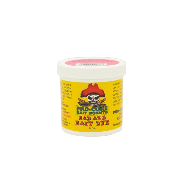 Pro-Cure Bad Azz Powder Bait Dye 4oz Brite Pink