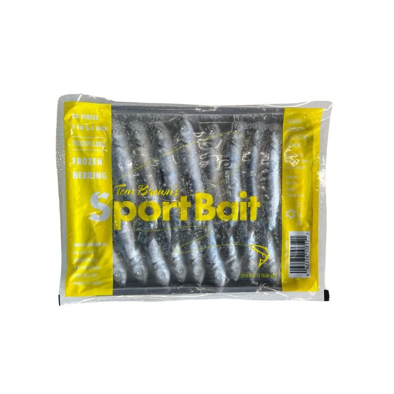 Trolling Herring Frozen Bait, Color: Yellow, Size: XS