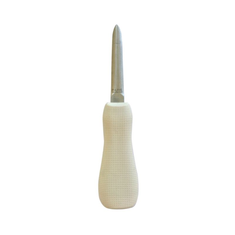 P-Line 3&quot; Stainless Steel Oyster Knife - White