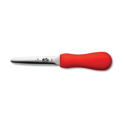 Victorinox Oyster Knife Galveston Style w/SuperGrip 4&quot; - Red