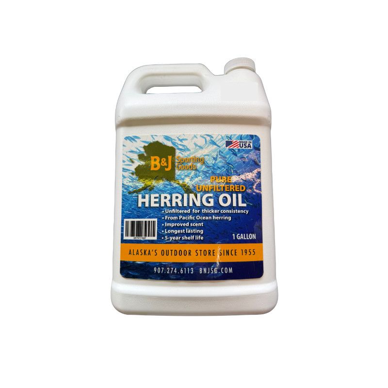 B&amp;J Herring Oil Fishing Bait 1gal