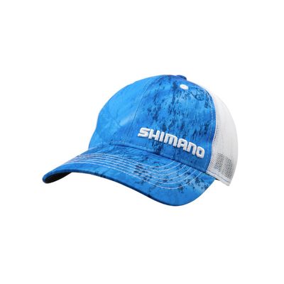 Shimano Realtree Fish Camo Trucker Hat - Blue