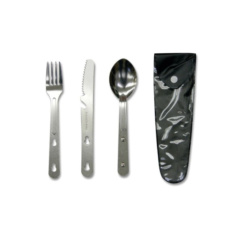 Stansport Stainless Steel Knife/Fork Spoon Set