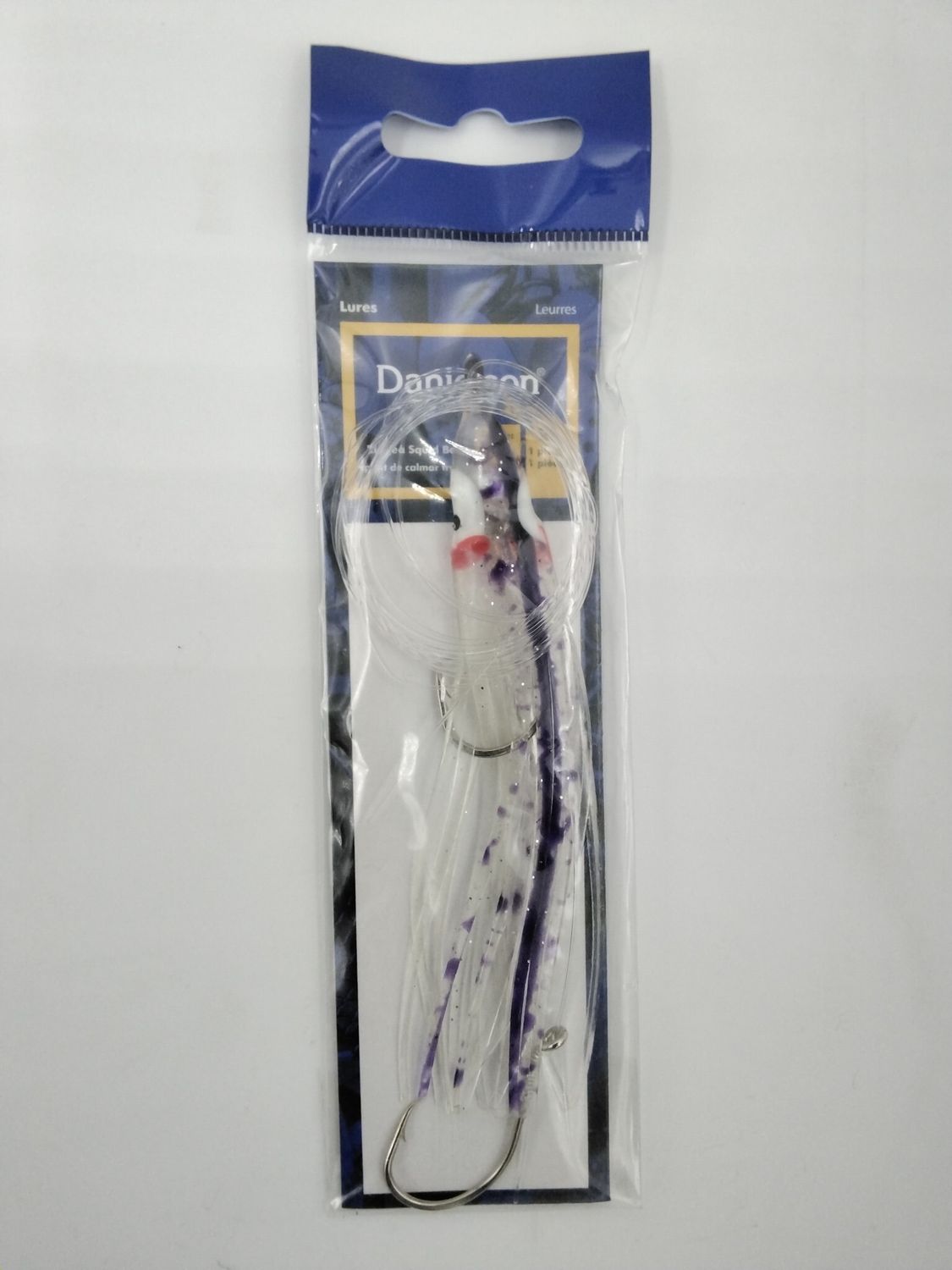 Danielson SQDR45133 Squid Rigged 4.5&#39;&#39; UV Clear/Purple Splatter