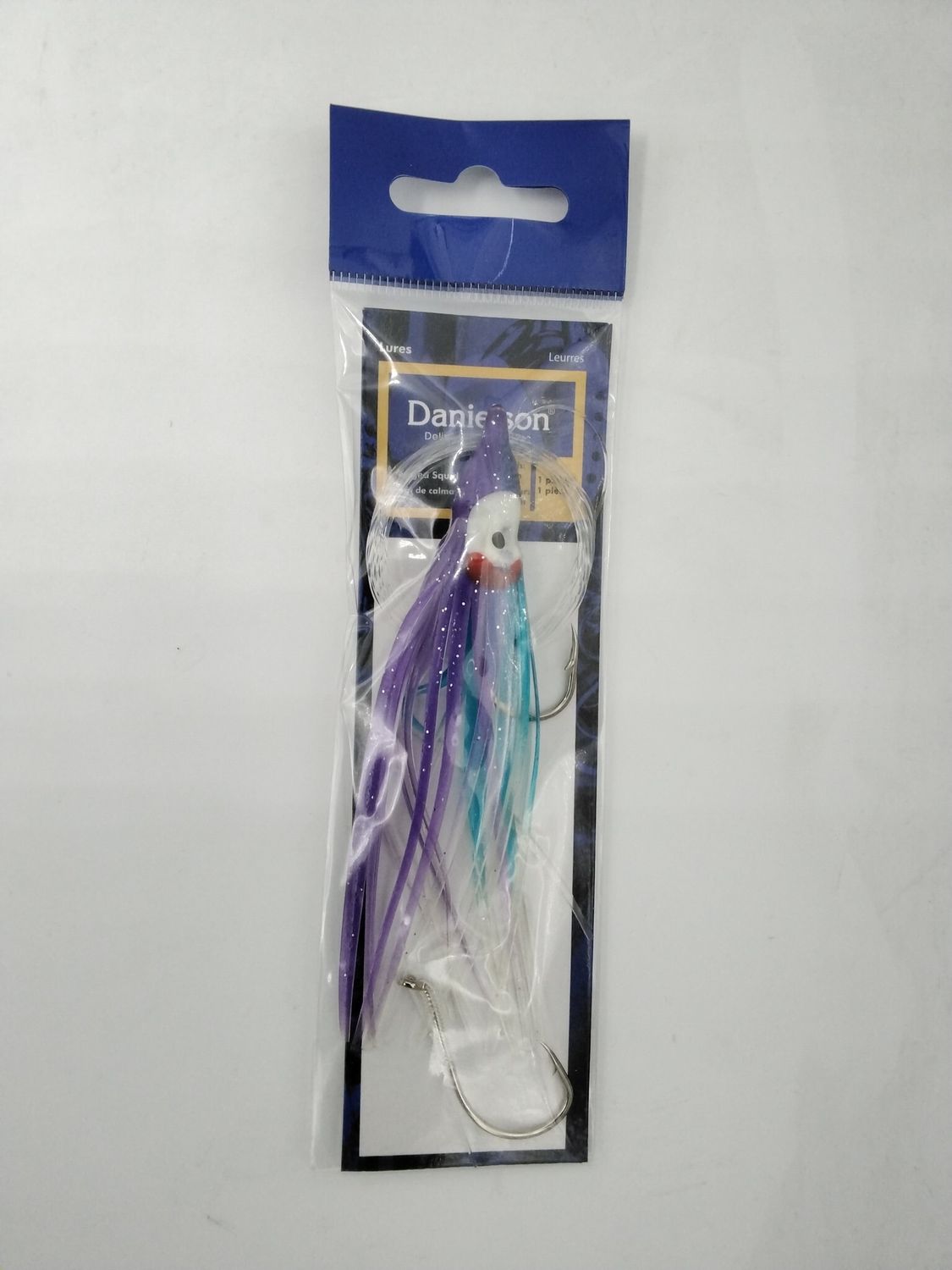 Danielson SQDR45123 Squid Rigged 4.5&#39;&#39; Purple/Light Blue Glitter