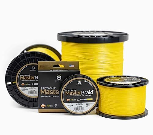 Cortland Master Braid, Size 10 lb, Yellow