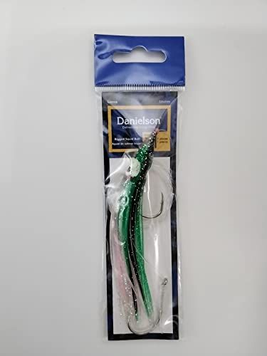 Danielson Squid Rigged 4.5&quot; Glow/Silver Rainbow