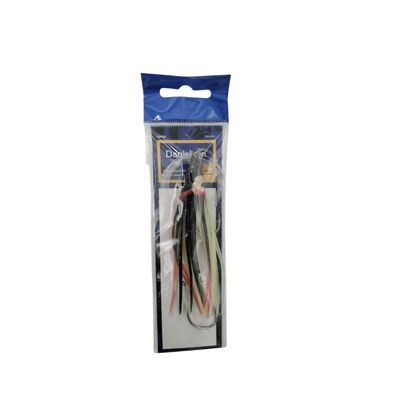 Danielson Squid Skirt Rigged 4.5&#39;&#39; SQDR45104 Army Truck w/ Silver Glitter