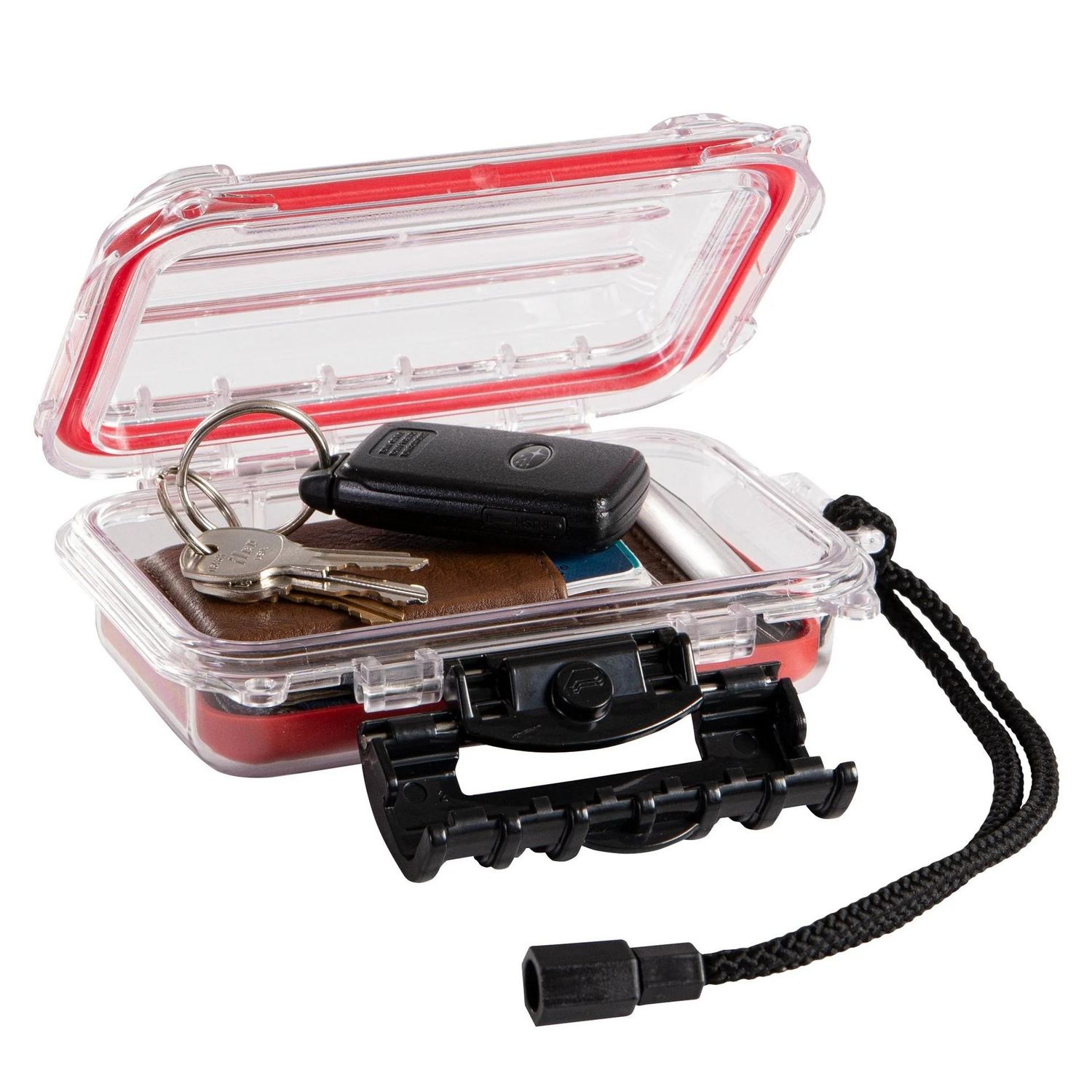 Plano Guide Series Waterproof Case 3400 Red/Clear