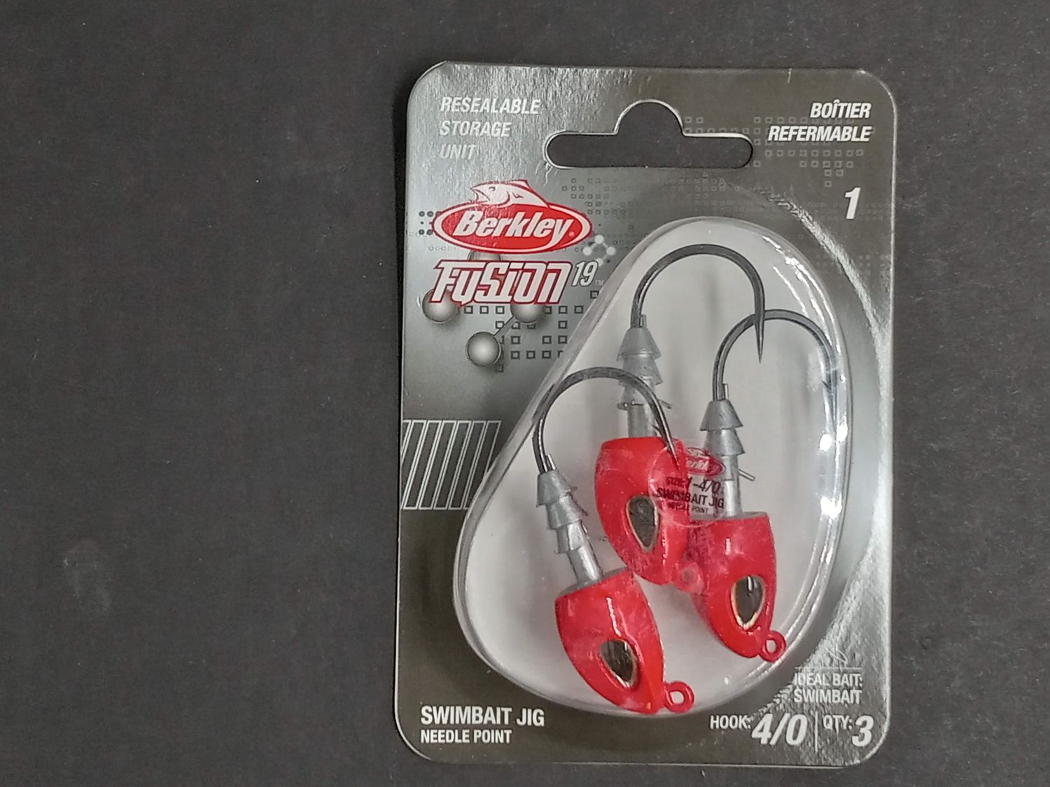 Berkley Fusion19 Swimbait Jighead Red 4/0 1oz