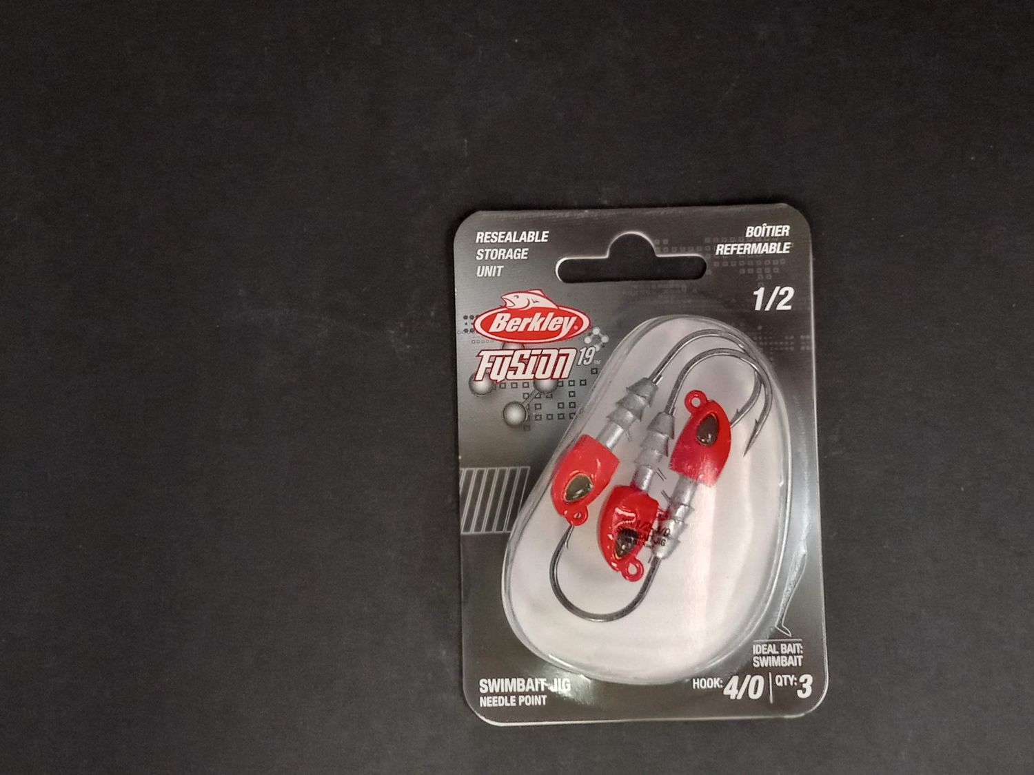 Berkley Fusion19 Swimbait Jighead Red 4/0 1/2oz