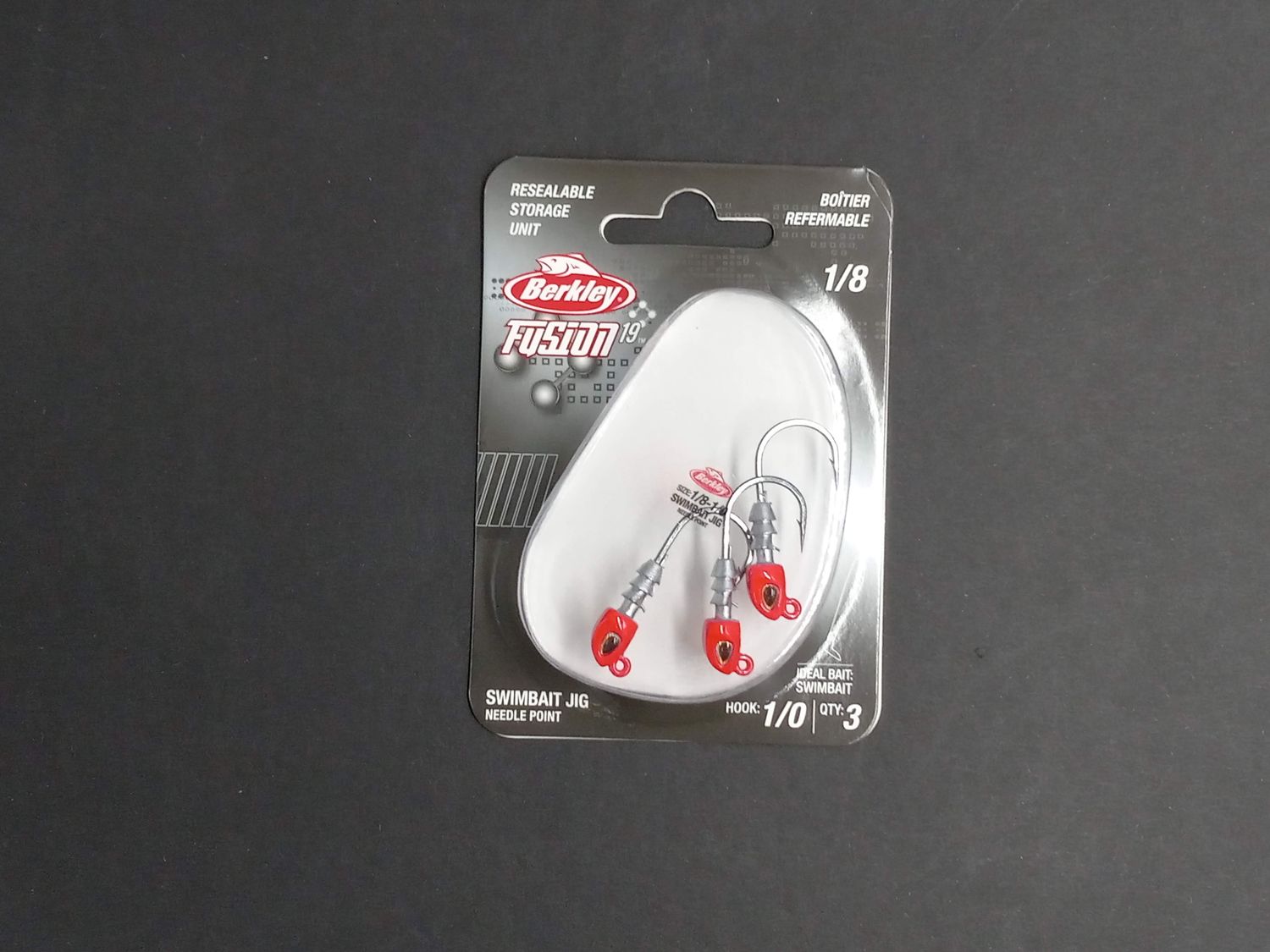 Berkley Fusion19 Swimbait Jighead Red 1/0 1/8oz