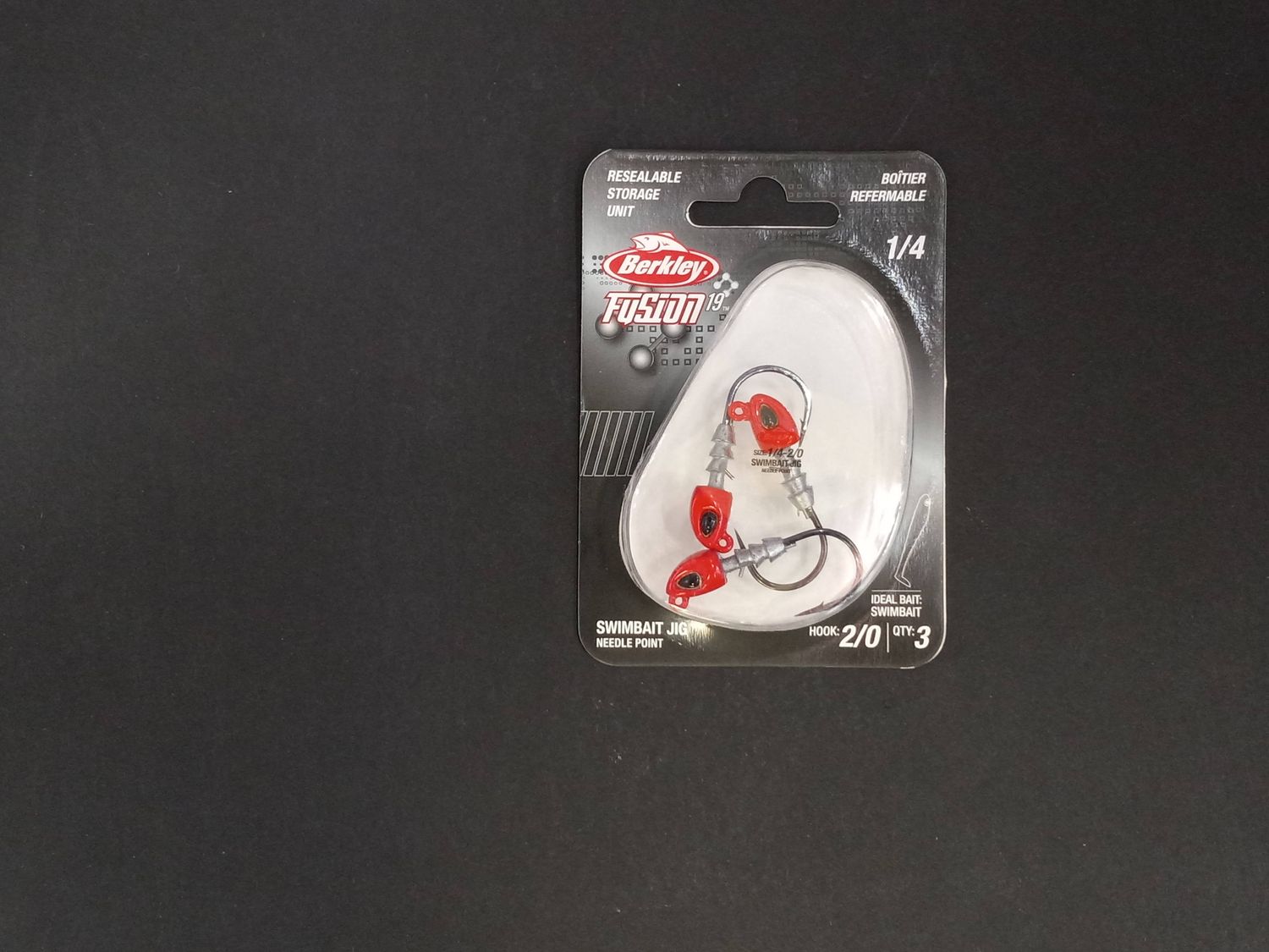Berkley Fusion19 Swimbait Jighead Red 2/0 1/4oz