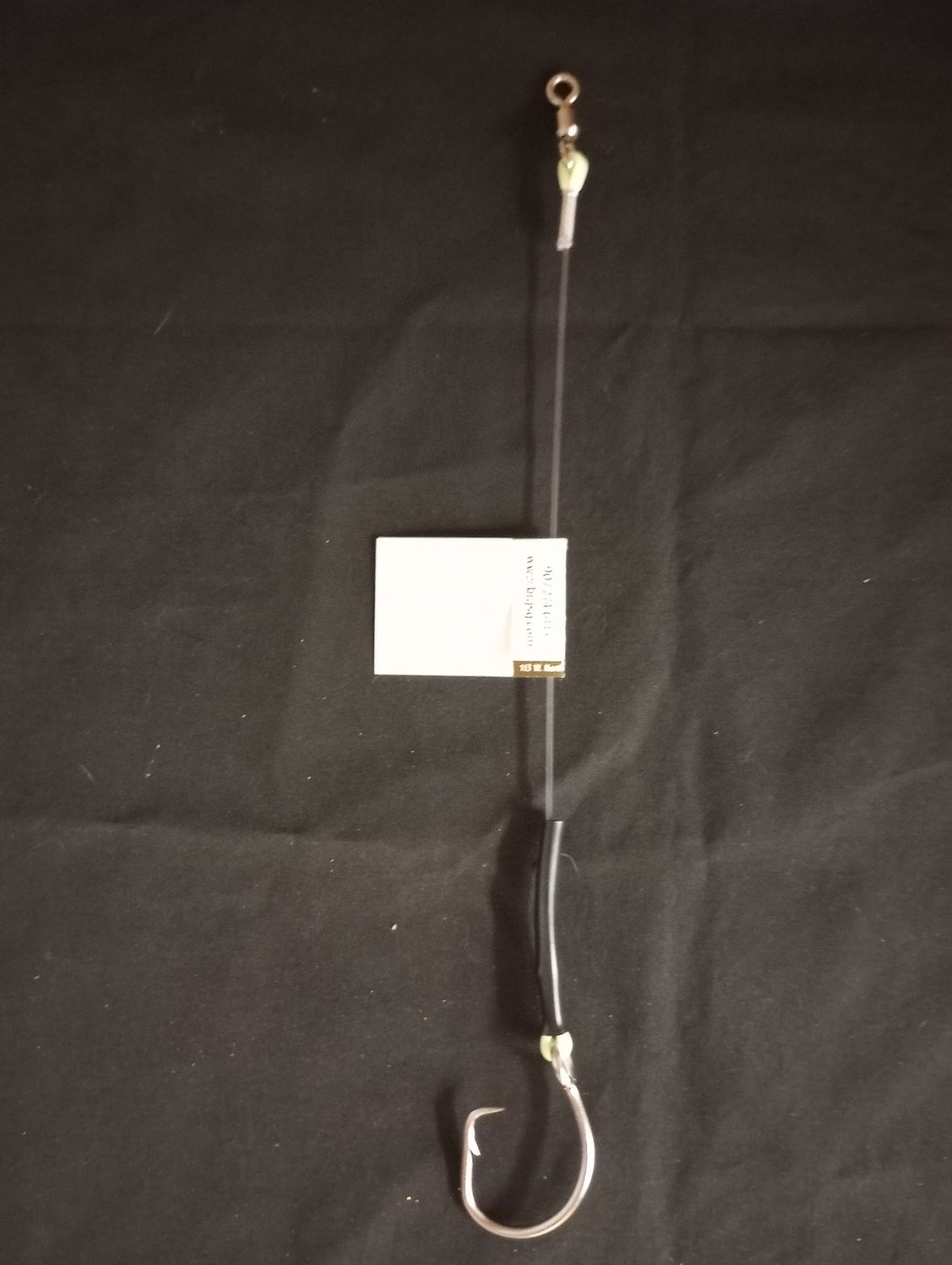 B&amp;J Halibut Leader Deluxe Black, Size: 16/0