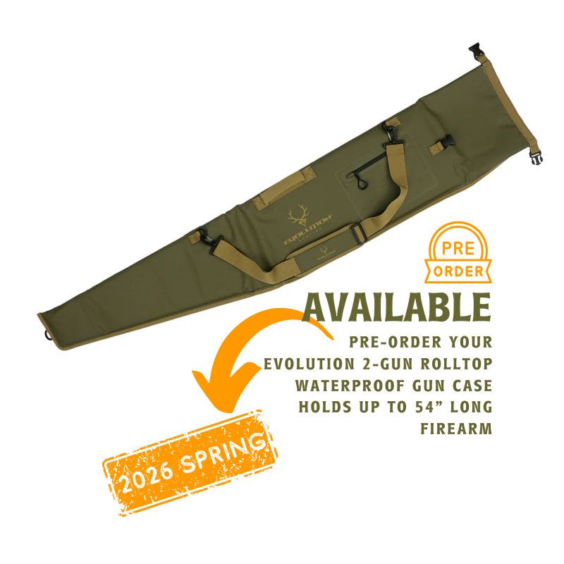 Evolution 2-Gun Rolltop Waterproof Gun Case Holds up to 54&quot; Long Firearm [pre-order for Spring 2026]