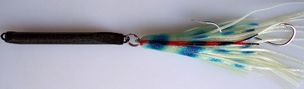 Kodiak Custom Bottom Fish Jig 10oz, Color: AQ